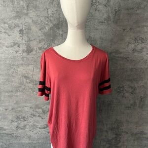 Bozzolo Red Short Sleeve T-Shirt with Classic Crew Neck